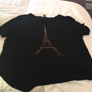 Brand new shirt with rounded hem